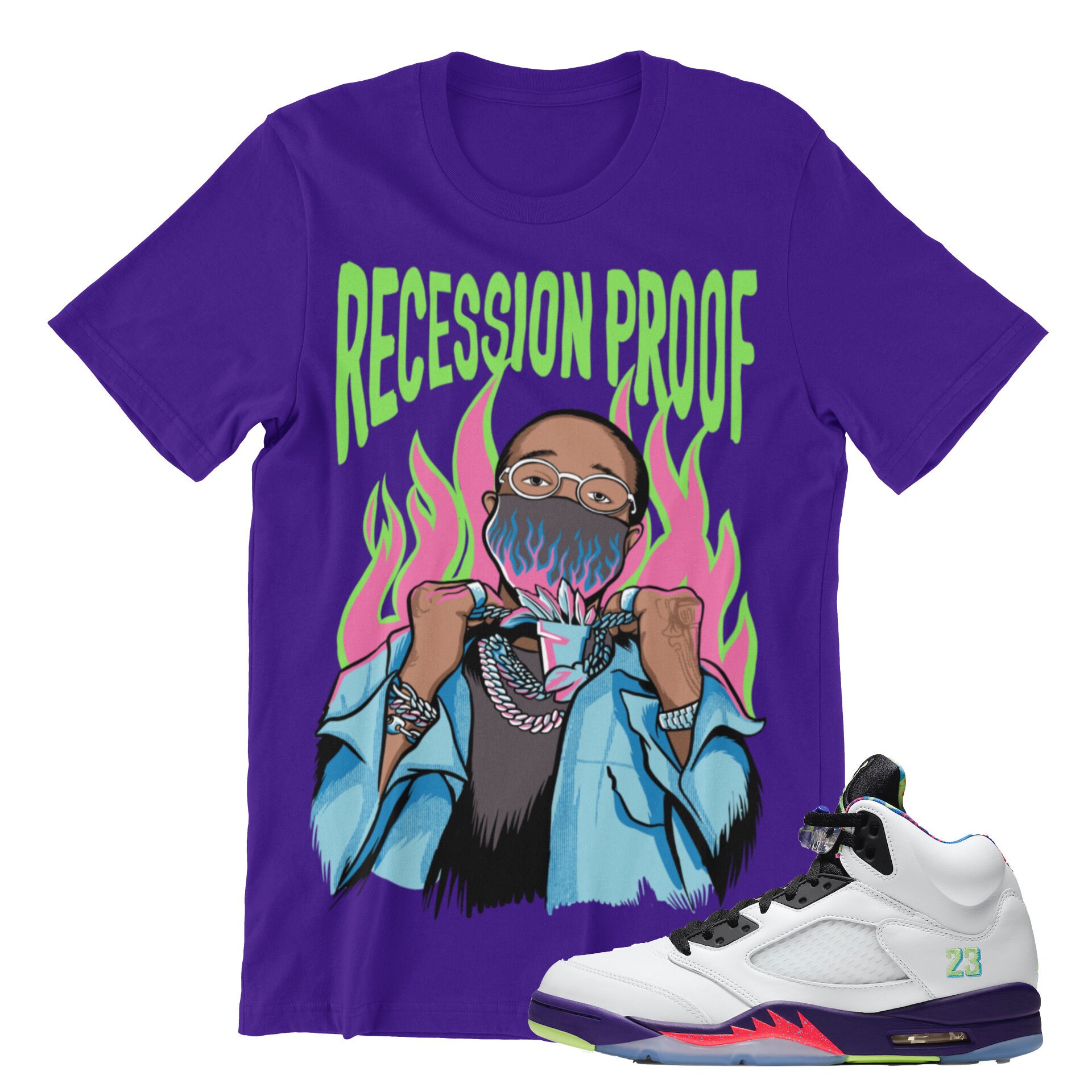 Jordan 5 Bel Air Quavo Purple Sneaker 