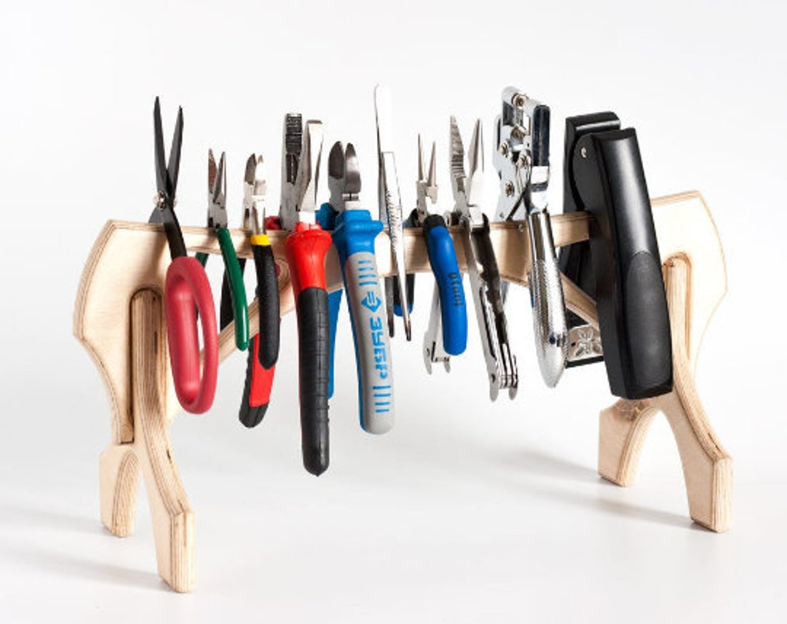 Wooden plier rack Jewelry Tool Holder Caddy organizer Storage Etsy