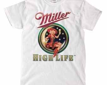 miller high life baseball shirt