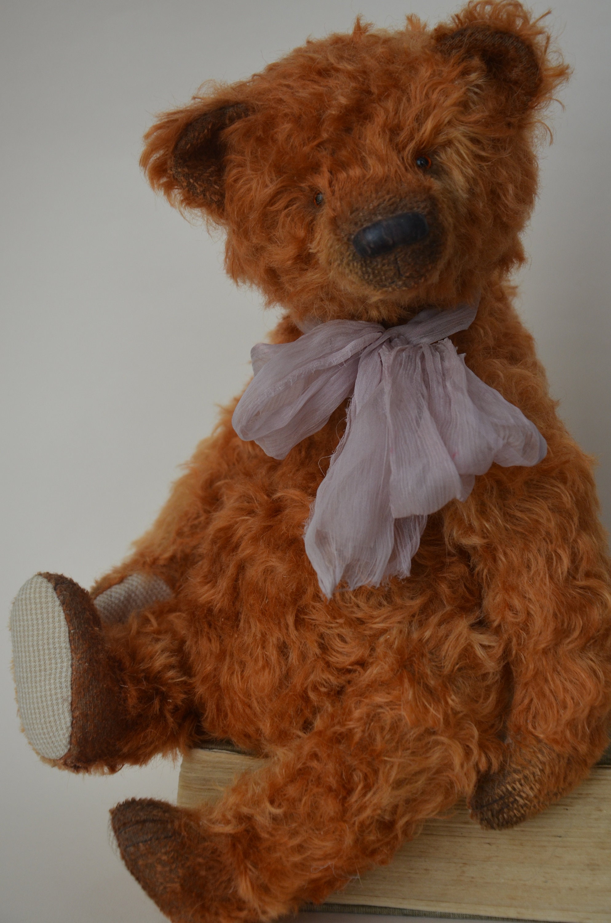 OOAK artist teddy bear. Handmade soft sculpture. Artist memory Etsy