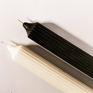 Ribbed Soy Pillar Candle (Pack of 2): Scented Colorful Candles