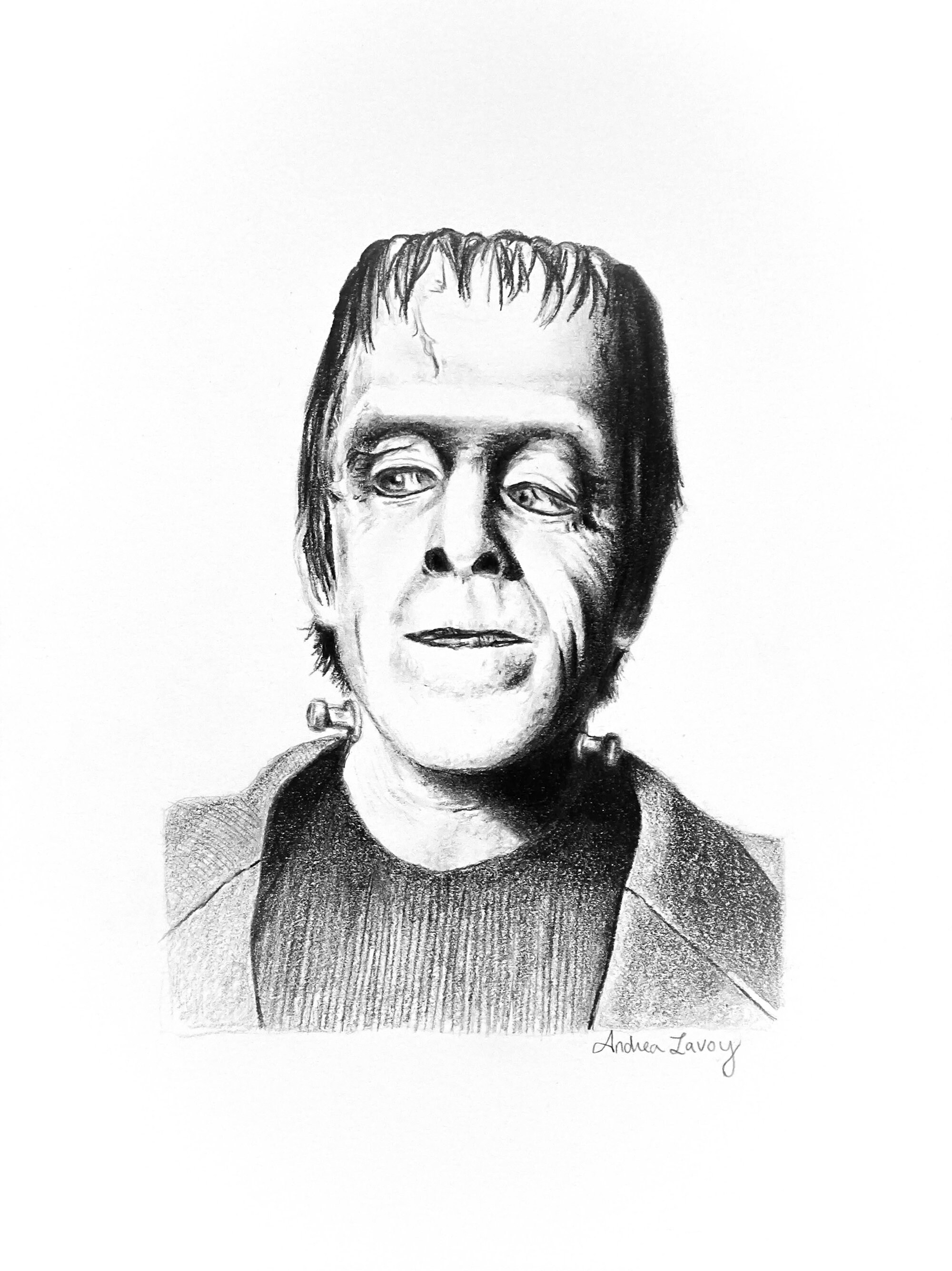 Herman Munster Original Drawing | Etsy