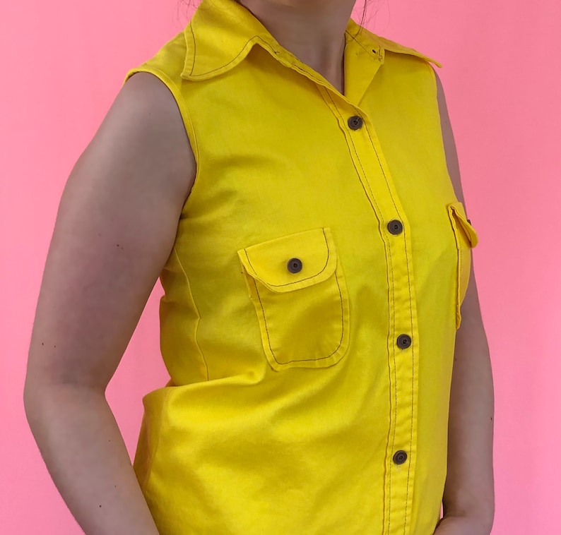 girls yellow blouse