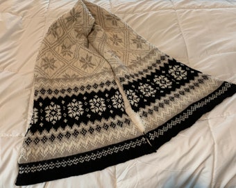 Patrón de tejido Fair Isle Colorwork Bufanda de lana lakeviewknits Devra Rivera único
