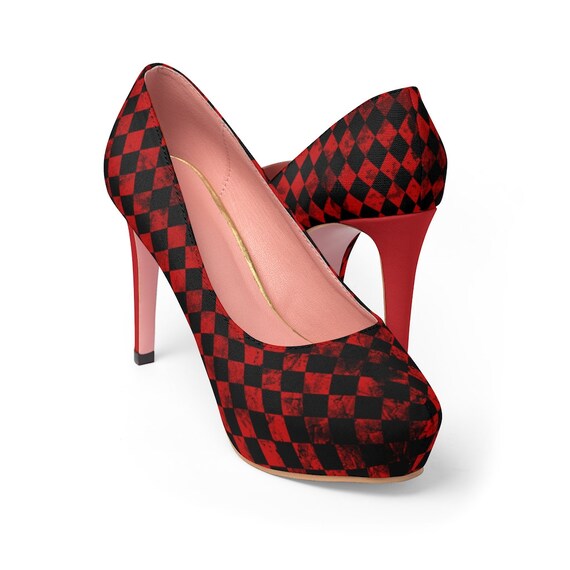 checkered heels