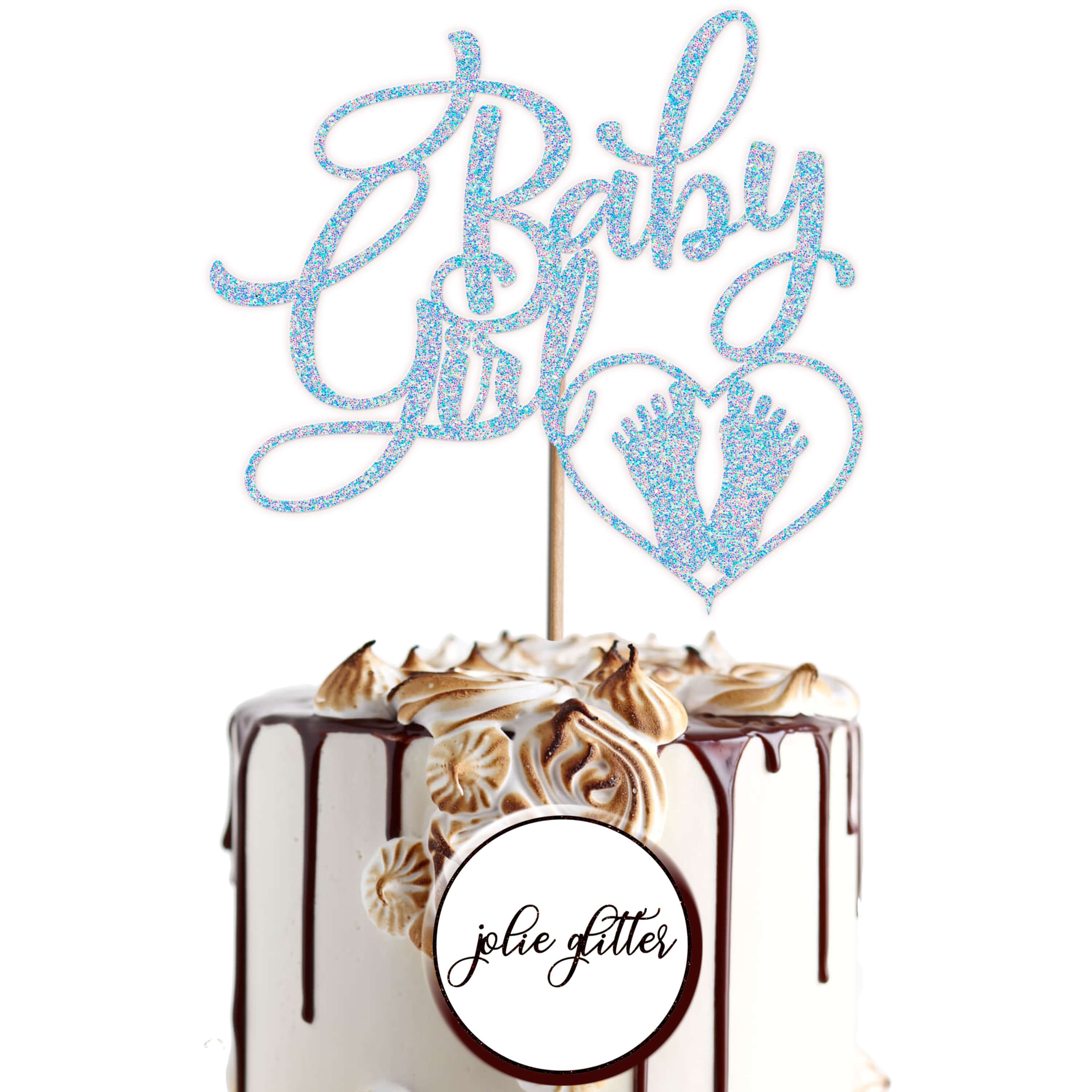 Cake Topper Personalised Custom Birthday Baby Girl 2 Any Name Etsy
