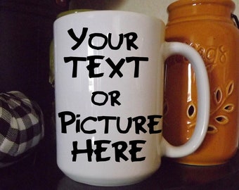 Customizable Ceramic Mug - Personalized Gift Idea