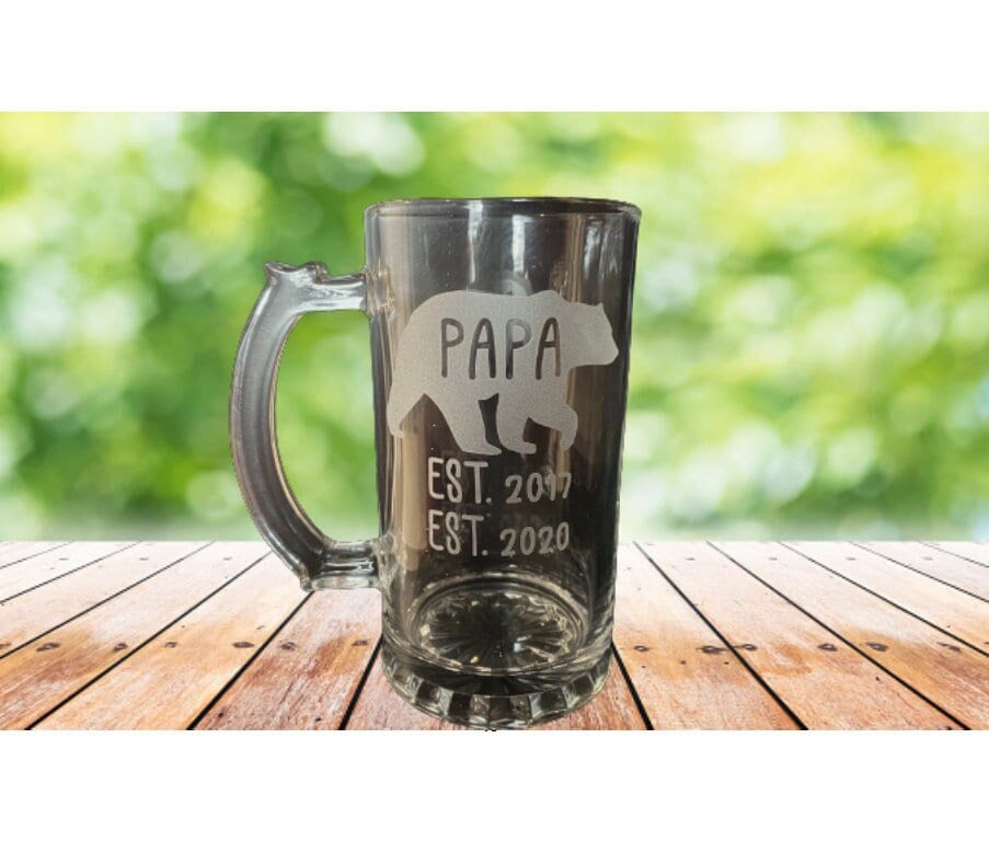 Papa Bear Coffee Mug Papa Bear With Beer Mug Cool Papa Mug