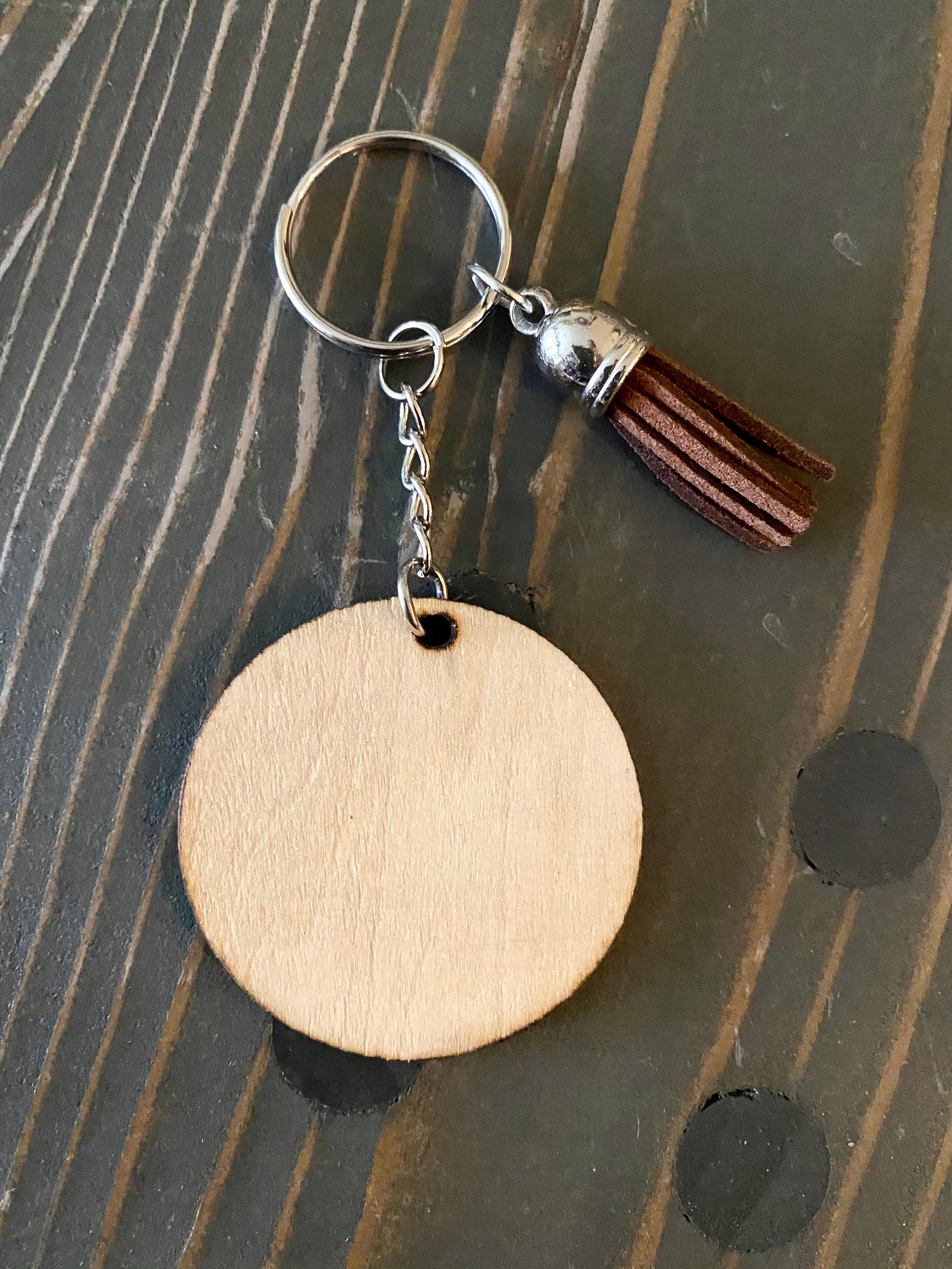 Wood Dog Keychain Dog Breed Silhouette Keychain Etsy