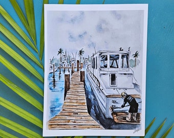 A Man and His Boat Art Print
