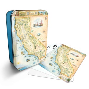 Cartes à jouer standard de 52 jeux de la carte de l'état de la Californie - Format officiel de Vegas Poker