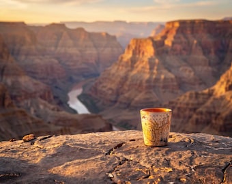 Grand Canyon National Park Ceramic Shot Glass, 1.5 oz Arizona Souvenir