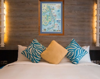 Outer Banks Hand-Drawn Map Print