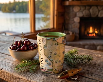 Wisconsin Ceramic Shot Glass – Green