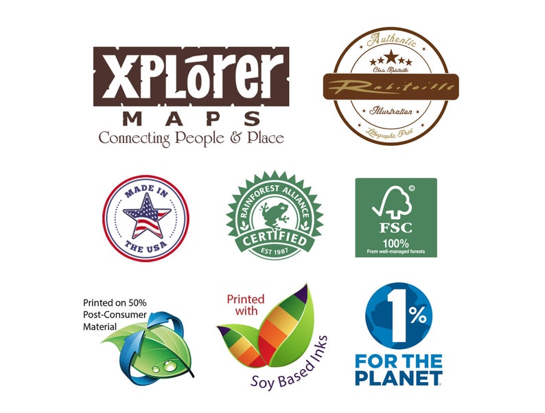 Colorado Map Wall Art Poster Authentic Hand Drawn Maps in Etsy