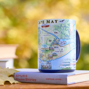 Cape May, New Jersey Map Mug – 16oz Ceramic Coffee Mug