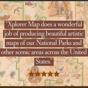 Yellowstone National Park Map Fleece Blanket Soft, Cozy, and Warm Throw 58x 50 Multicolor, Neutral, Blue, Green, Brown, Beige image 4