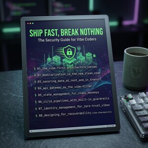 Ship Fast Break Nothing: AI Coding Security Guide for Vibe Coders | Instant Download PDF eBook