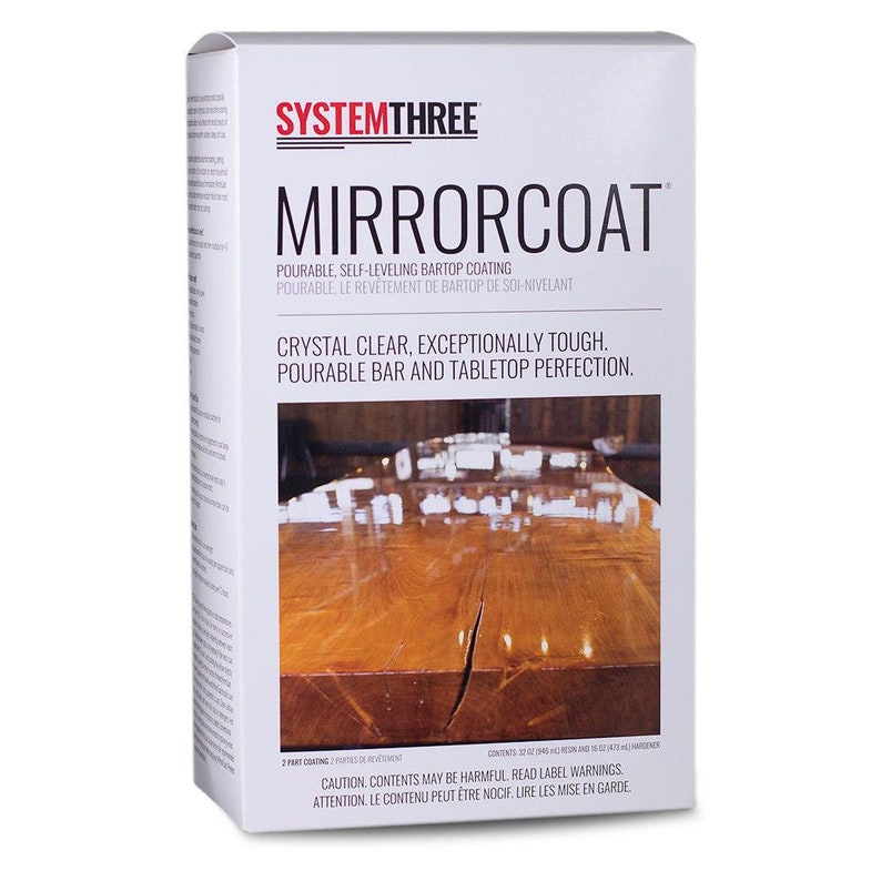 Mirror Coat Bar & Table Top Epoxy System Three Etsy