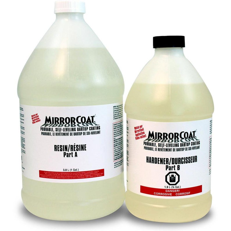 Mirror Coat Bar & Table Top Epoxy System Three Etsy