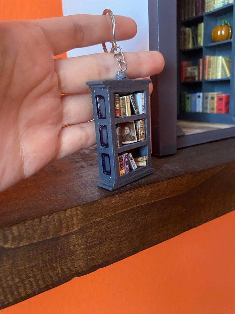 Book Keyring Miniature Book Library Keychain: Handmade Book Lover Gift - Etsy