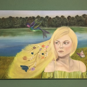 Woman Portrait Original Oil Painting Mother’s Day Gift Home Decoration Wall Hanging Birthday Gifts