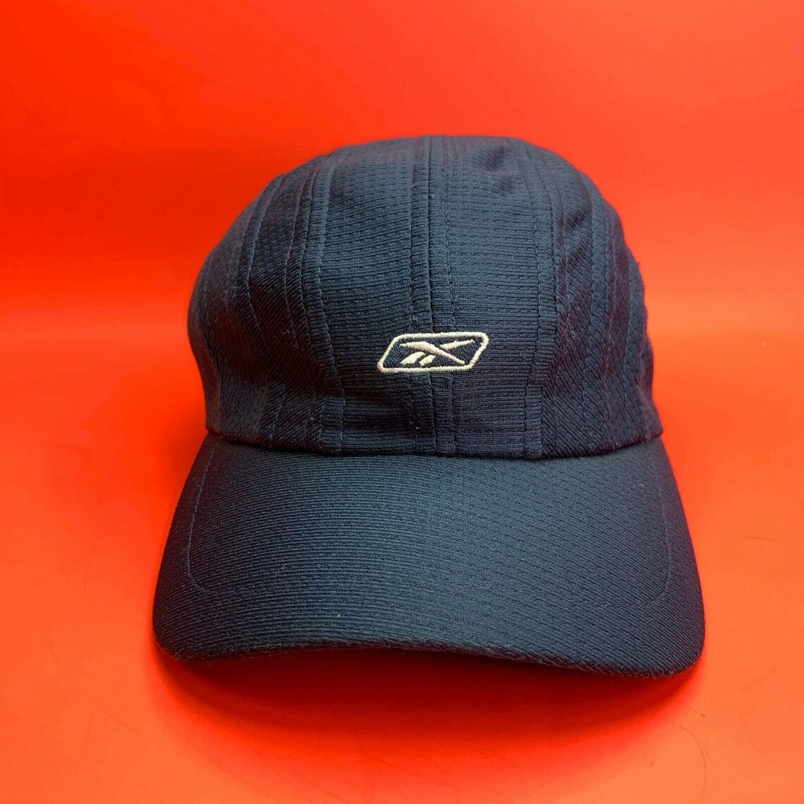 VINTAGE Reebok One Size Hat Navy Etsy
