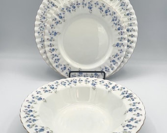 Royal Albert Memory Lane: Dinner Plate, Dessert/Salad Plate, Rimmed Soup Bowl,  Bread & Butter Plate, sold separately