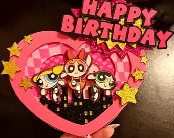 Power Puff Girl Cake Topper