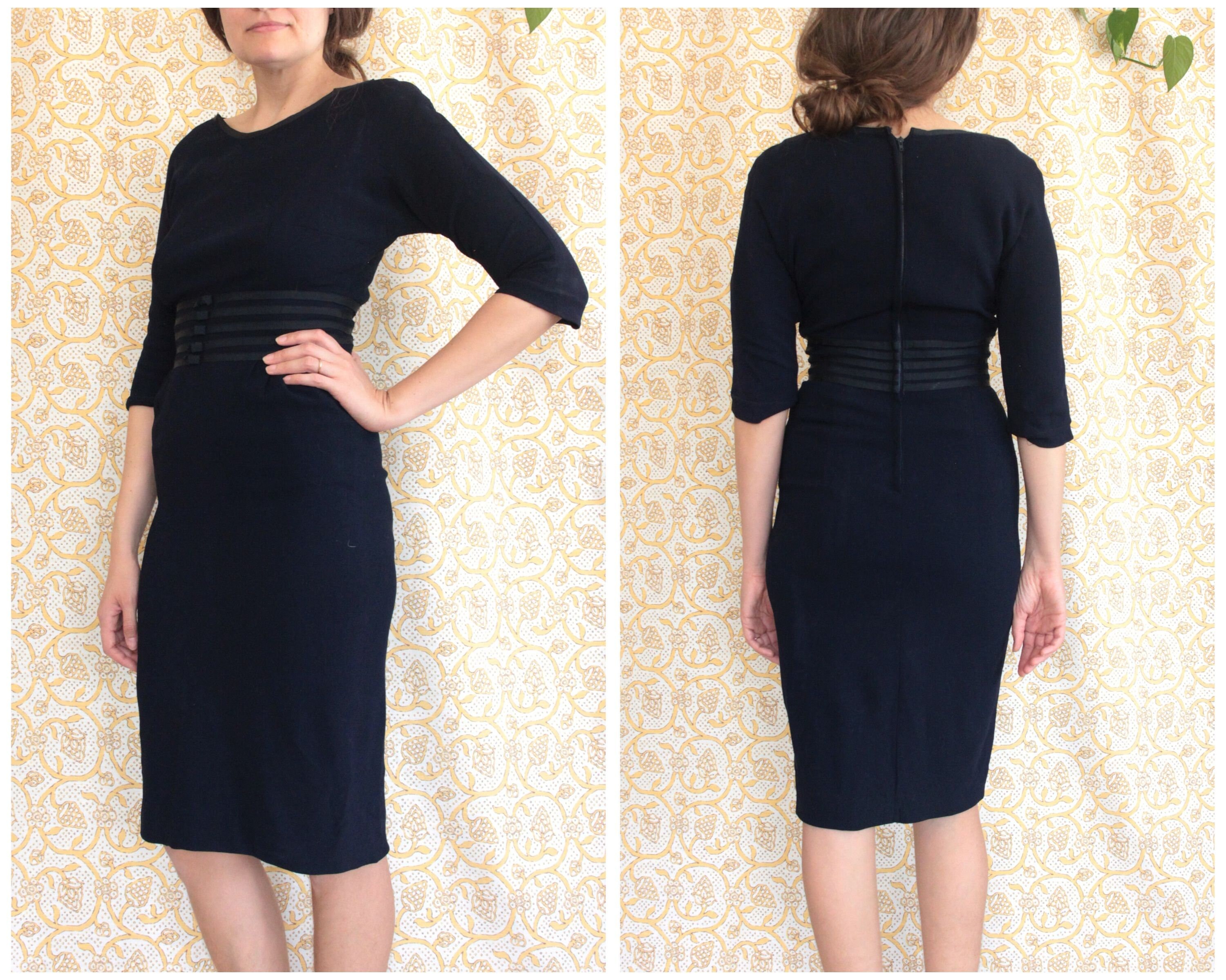Navy Blue Business Casual Dress - Etsy 