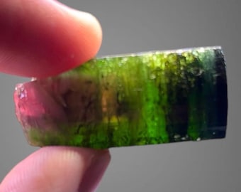 Multicolor Tourmaline 4 x 1.6 x 1.5cm 24.5g from Brazil, Minas Gerais