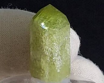 Vesuvianite crystal 2.3cm x 1.2cm x 1.2cm from Jeffrey Mine, Qc, Canada