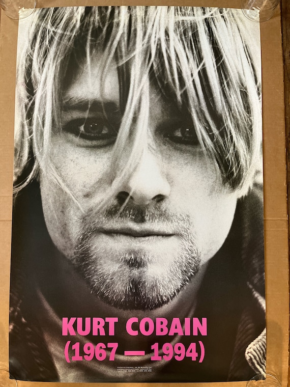 Vintage Poster Kurt Cobain Memorial Pinup 1990s - Etsy