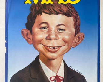 MAD Magazine Original Vintage Poster Alfred E Neuman What Me Worry