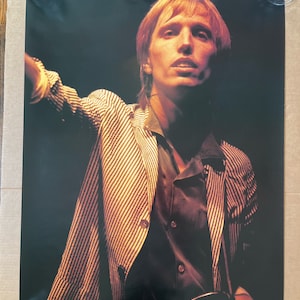 Póster vintage de Tom Petty, recuerdos musicales del rock de los años 80