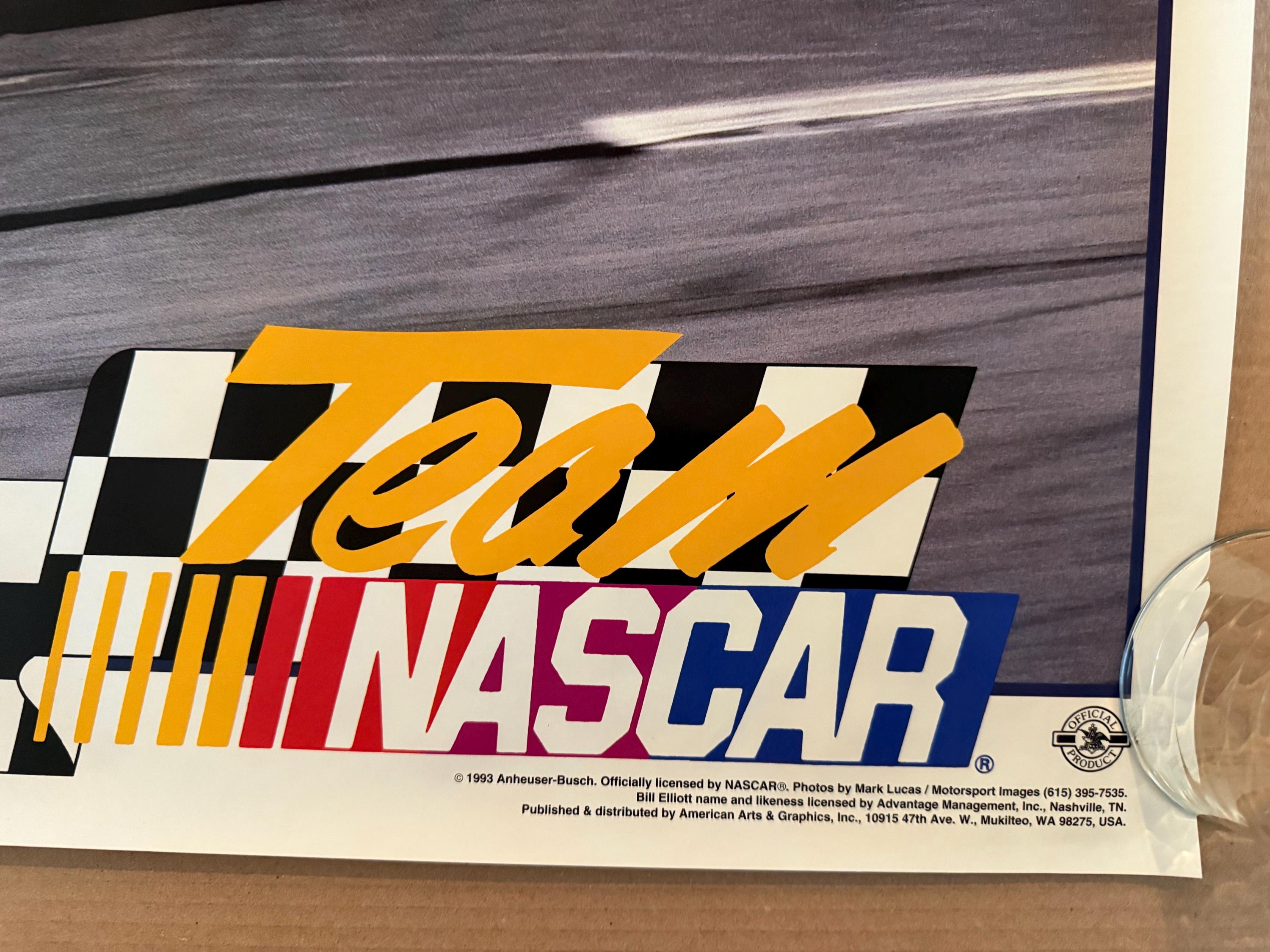 ビル・エリオット ビンテージポスター NASCAR レースカー レーシング