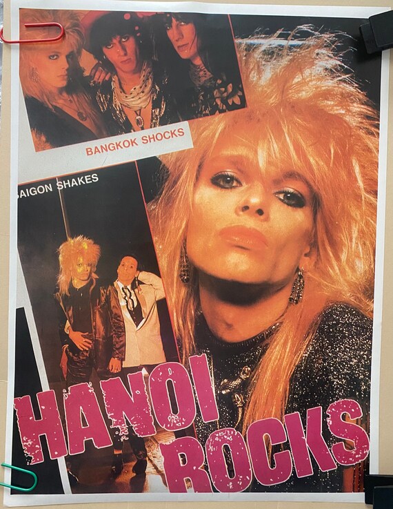 ヴィンテージ ポスター ハノイ ロックス 1980 年代の音楽記念品 