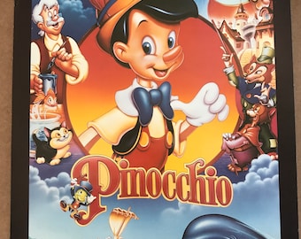 ピノキオ 1940 ヴィンテージ ディズニー映画 漫画ポスター 復刻版 約