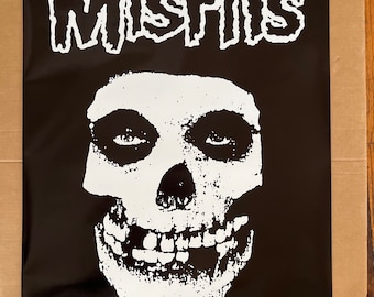 Misfits Skull Vintage Poster 1982 Commercial Promo Advertisement