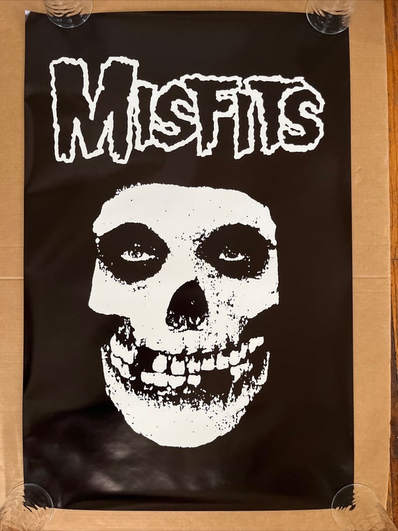 Misfits Skull Vintage Poster 1982 Commercial Promo Advertisement