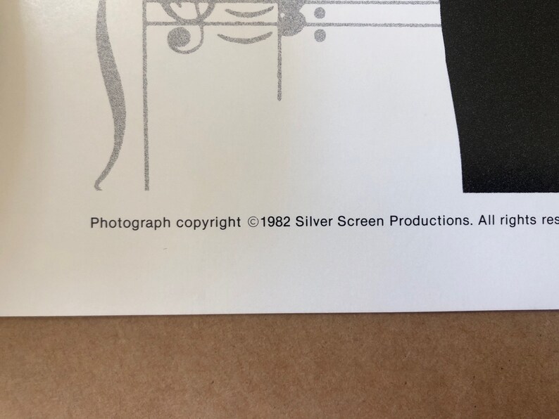 The Beatles Vintage Poster Black and White Silver Screen 1982 on Stage ...