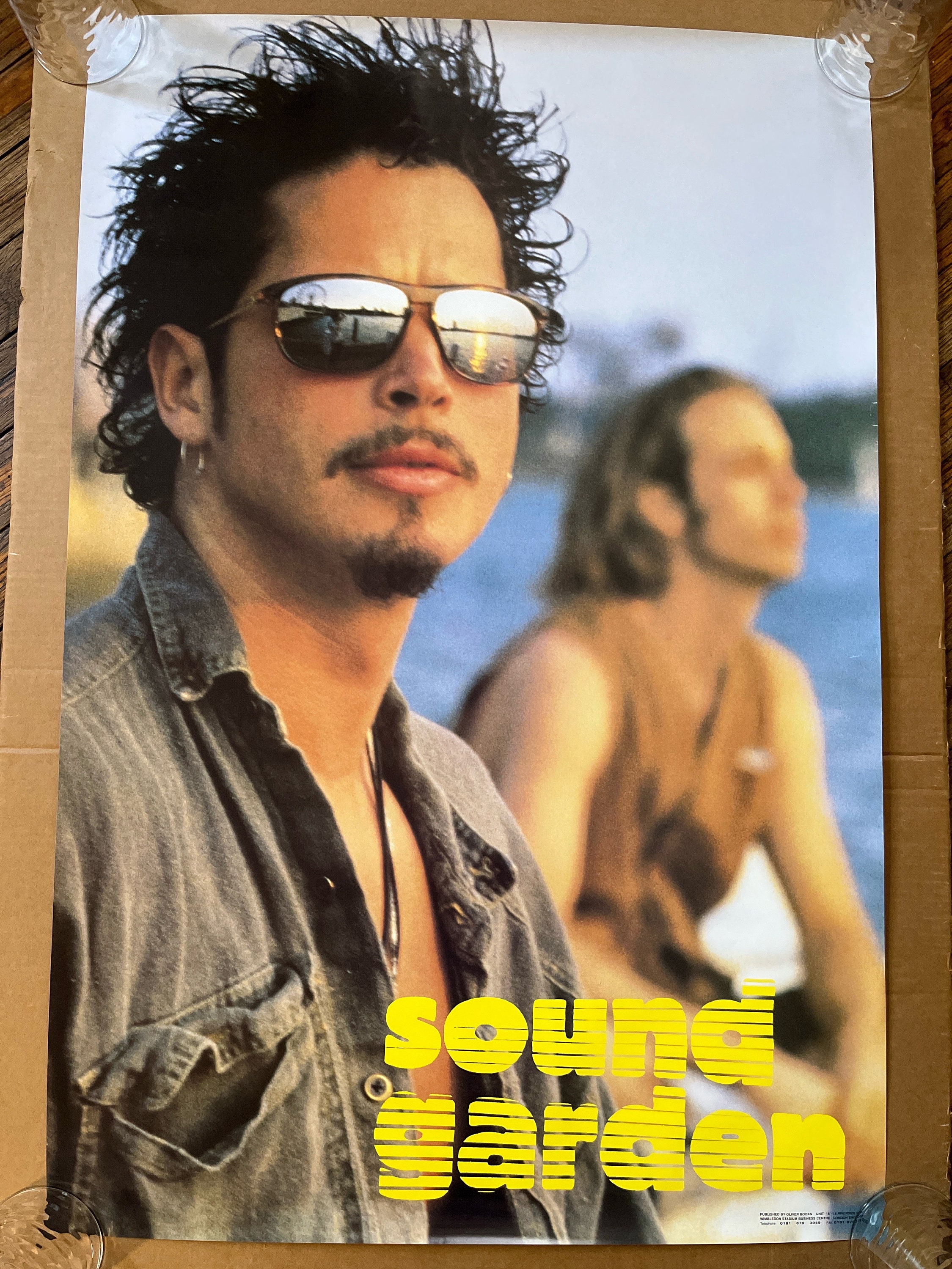 Vintage Poster Soundgarden Chris Cornell 1990s Music Memorabilia