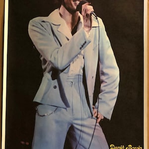 Original Vintage Poster David Bowie Music Memorabilia Pin up 1970’s on ...