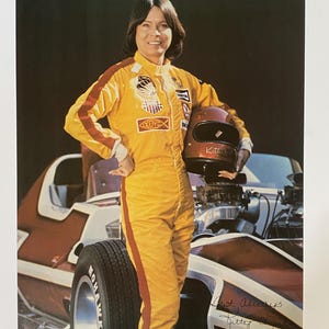 Kitty O'Neal Vintage Original Poster Pro arts 1980 Stuntwoman Race Car Driver
