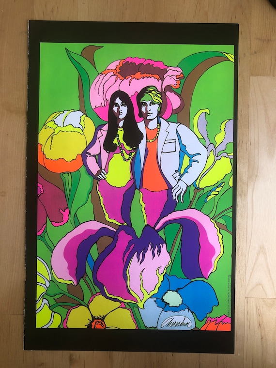 Turn on With Jesus Blacklight Poster Love Pin-up Print Double