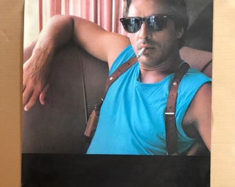 Plakat z filmu Miami Vice z lat 80.: Don Johnson, Sonny Crockett