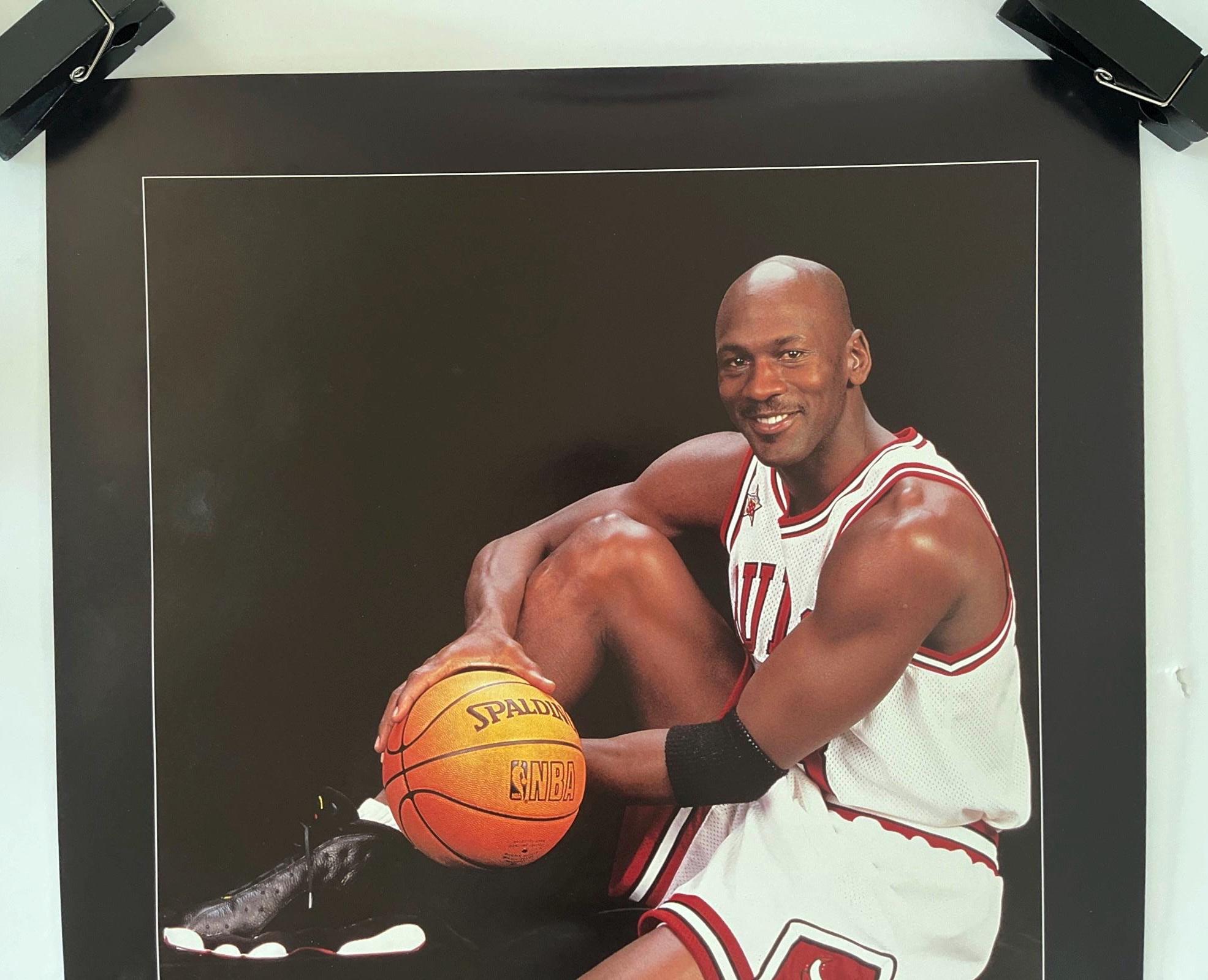 激レア‼︎ 90s 当時物 NBA BULLS JORDAN ポスター Michael Jordan 1990 Framed Poster, Licensed to Jam, Chicago