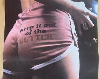 Original Keep it out of the gutter headshop comedy bowling poster