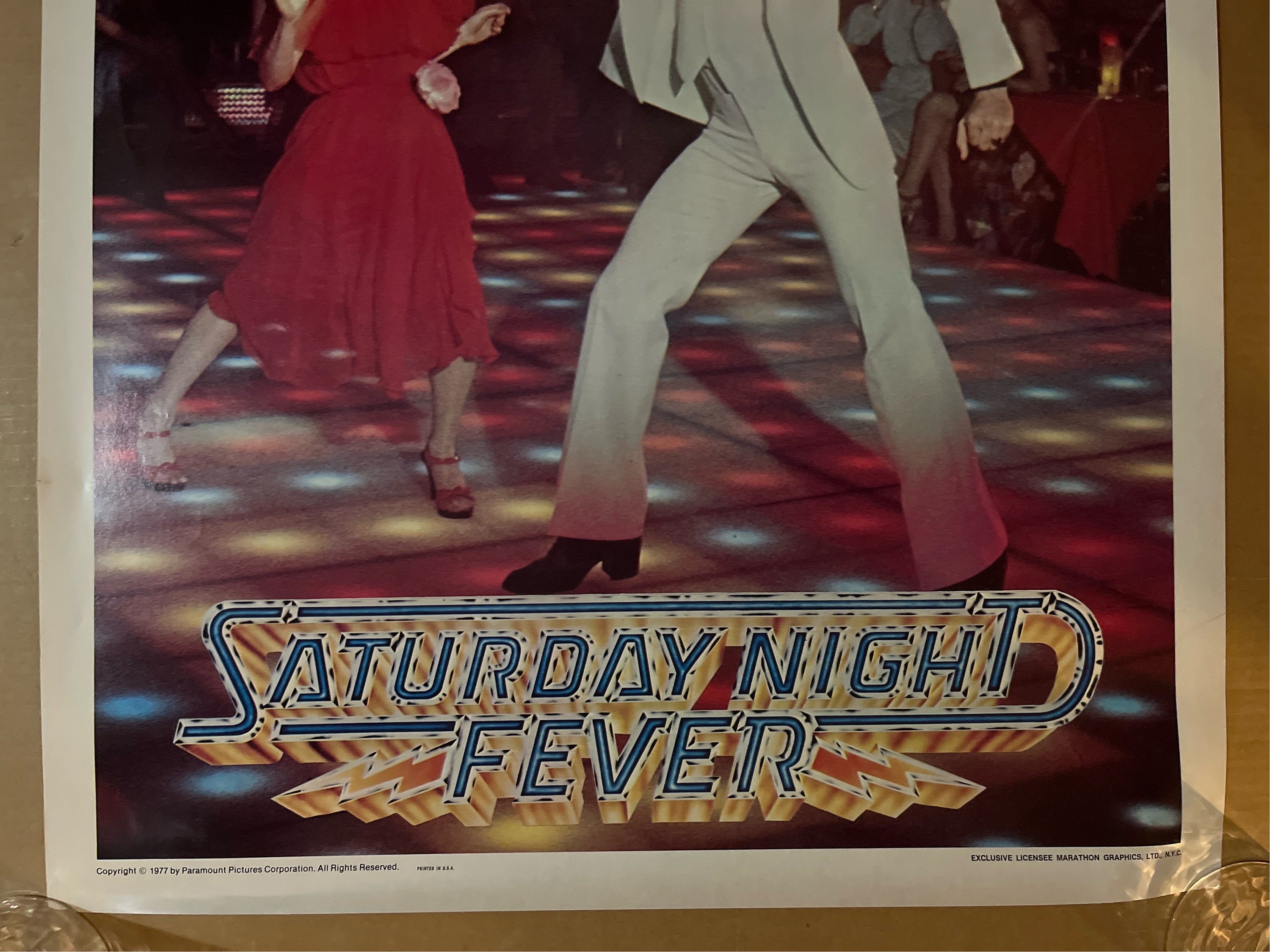サタデー ナイト フィーバー オリジナル ビンテージ映画ポスター 1970