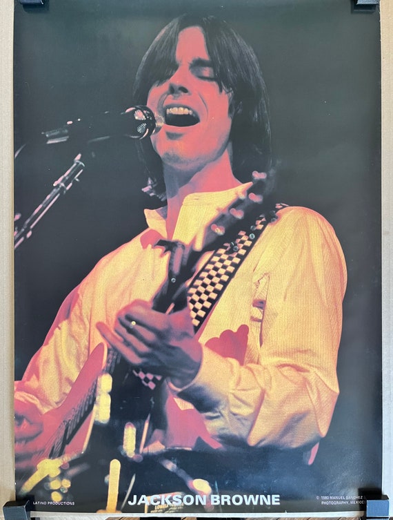 Vintage Original Poster Jackson Browne Poster Jackson Brown 1980